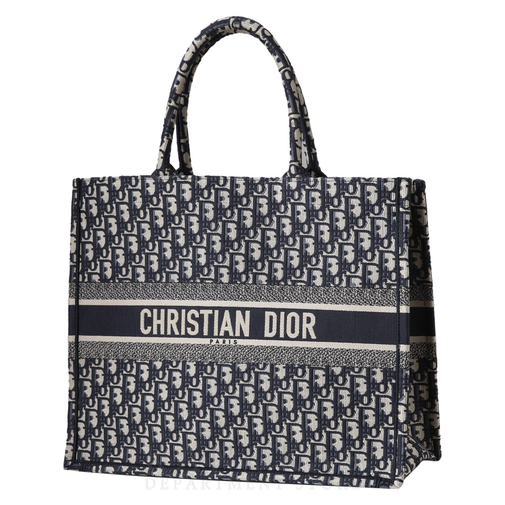 CHRISTIAN DIOR(USED)크리스찬디올 오블리크 북토트 라지 백